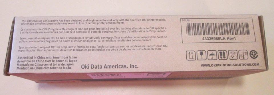 GENUINE OKI C610 44315304 Black Toner Cartridge NEW - Image 2 of 3