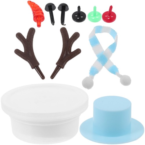 1 Set Clay Snowman Materials Clay Snowman Set Snowman Material Clay Craft - Picture 8 of 12