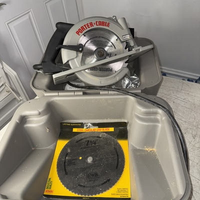 #ad Porter Cable USA 7 1 4 Inch Heavy Duty Circular Saw Model 347 W new Blades. USA $119.97