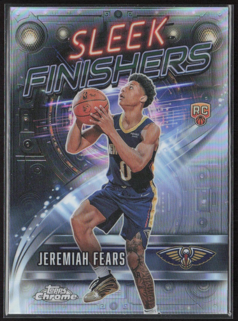 2025-26 Topps Chrome #SF-27 Jeremiah Fears Sleek Finishers Refractor