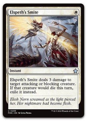 Elspeth's Smite #493 (NM) Foundations FDN Magic MTG