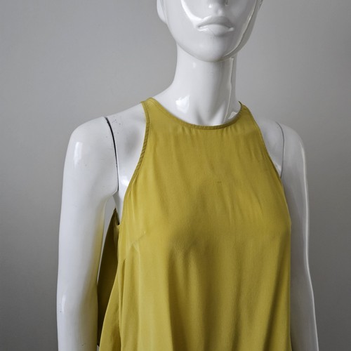 Sass & Bide Silk Chartreuse Top Tank Size 8 - Picture 6 of 8