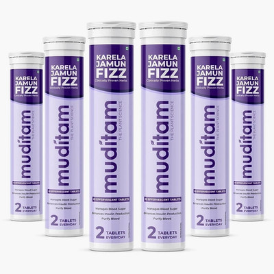 Muditam Ayurved Jamun Fizz 120 Effervescent Tablet - 3 Month Pck Balance Sugar