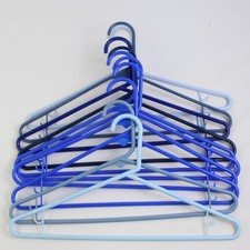 Lot of 10 Shades of Blue Clothing Hangers