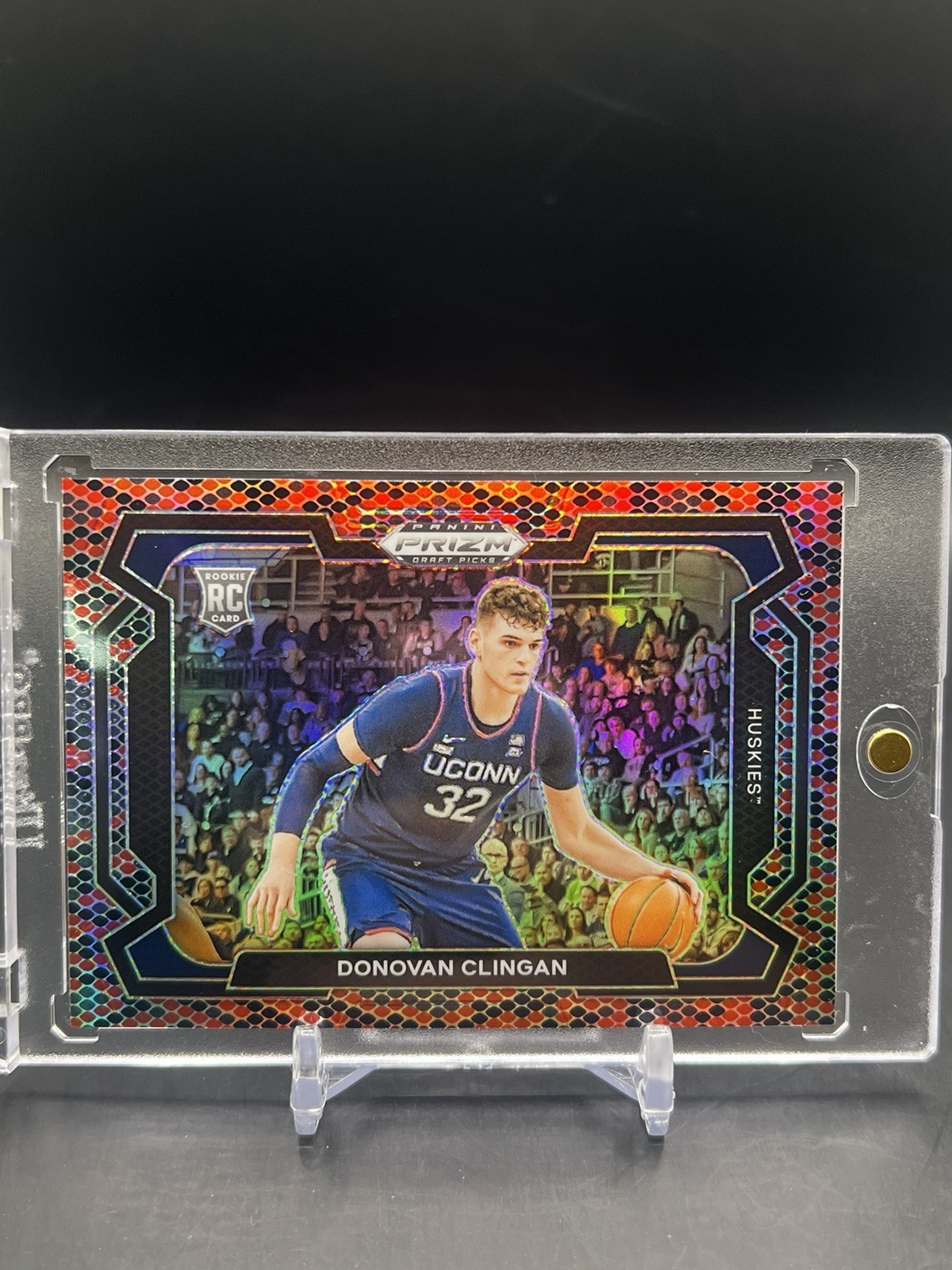 2024 Panini Prizm Draft Picks Snakeskin #95 Donovan Clingan (RC) Variation SP