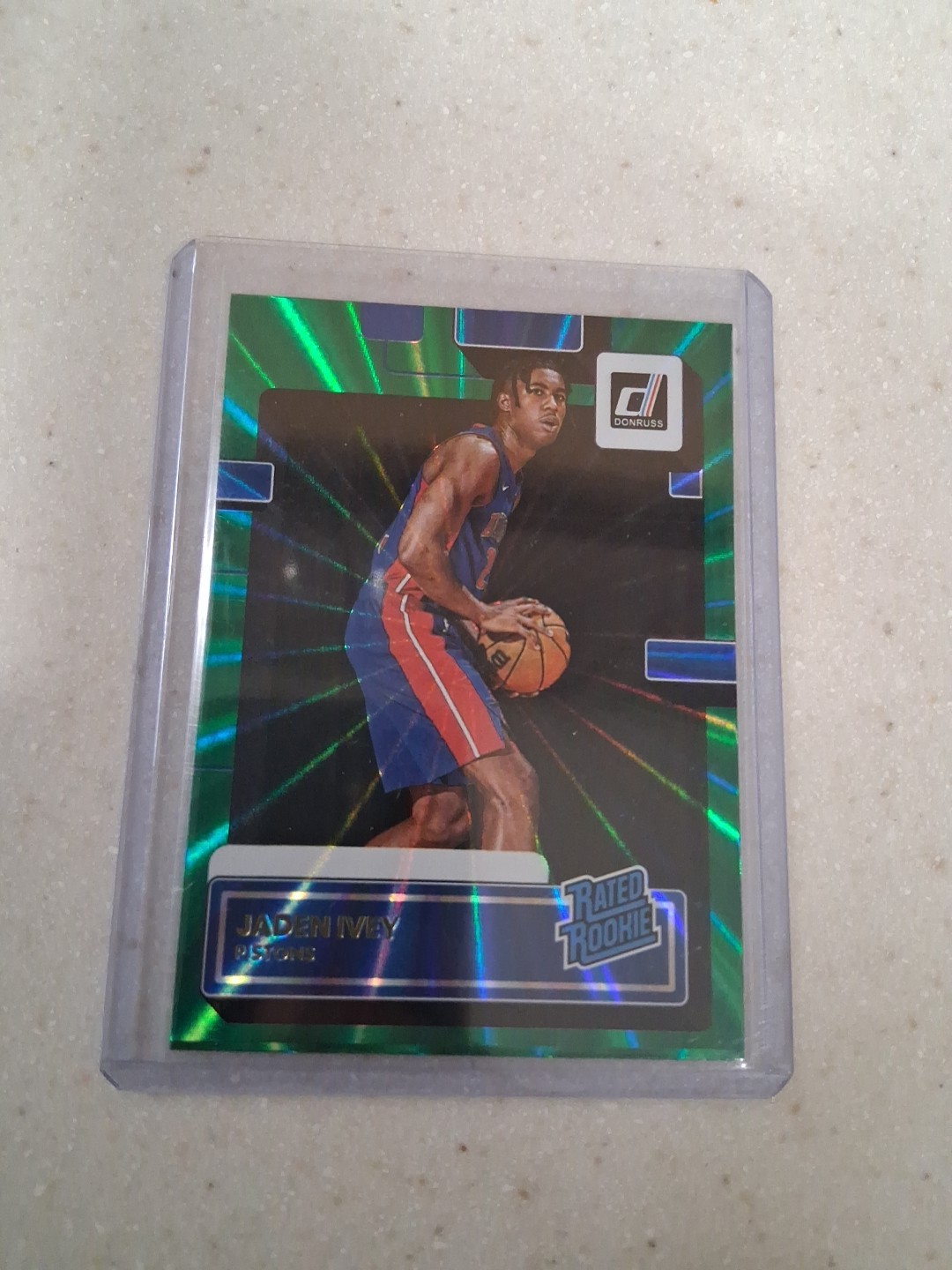 2022-23 Panini Donruss - Rated Rookie Jaden Ivey #205 Holo Green Laser (RC)