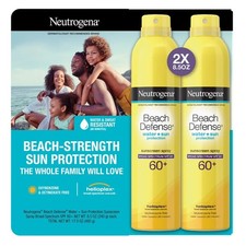 Neutrogena Sunscreen Spray SPF 60 8.5 Oz./240g, 2 Pack Bundle