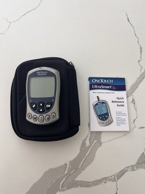 One Touch UltraSmart Blood Glucose Meter Monitor Glucometer and Carrying Case