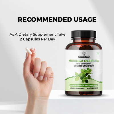 Moringa Oleifera Kapseln Natürliches Superfood Energy Support Supplement