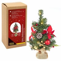 Idena Weihnachtsbaum 10 Led 6H Timer 40Cm Batteriebetrieben Warmweiß FüR Innen