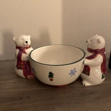 Winter Decor The Snow Bear Collection Open Candy Dish by PFALTZGRAFF