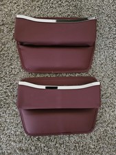 Red Car Seat Gap Filler - Premium Leather Car Organizer with Extra Storage