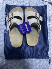 Birkenstock Arizona Soft Footbed Taupe Suede Unisex Sandals Select Size 37-45