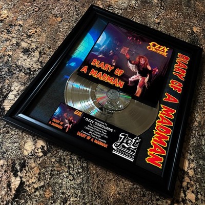 Ozzy Osbourne ( Diary Of A Madman ) Platinum Music Award Vinyl LP Record CD