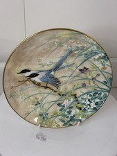 COALPORT PLATE - AZURE-WINGED MAGPIE = ORIENTAL BIRD STUDIES