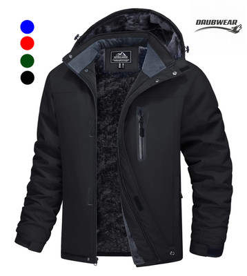 Herren Winterjacke warm gefüttert Parka Steppjacke Kapuze Outdoor Ski EU Größen