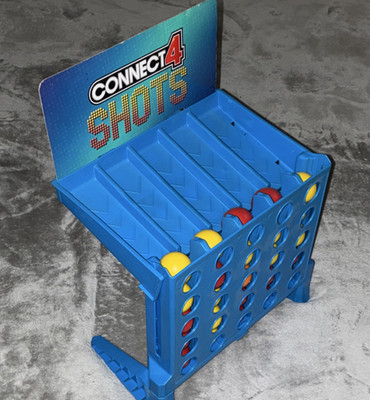 Hasbro Connect 4 Shots Family Game Sports Theme Portable 2 Players Ages 8+