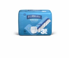 Ropa interior Medline FitRight para incontinencia adulta 3XL absorción pesada 80 unidades