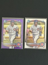 BRETT BATEMAN 2025 Bowman Chrome 1st Purple Wave Refractor /250 BCP-226 + Base