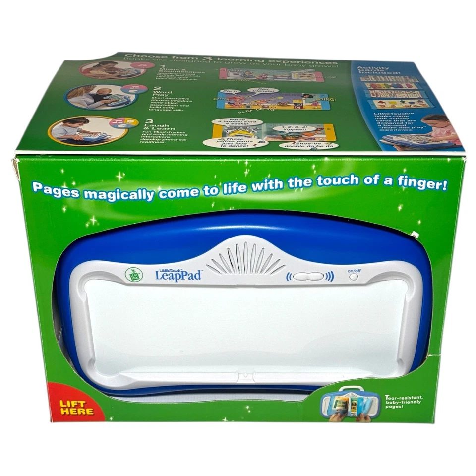 2003 LeapFrog Little Touch LeapPad System Lot w/ Bag & 7 Books (2 NIB) Tested - Image 2 of 4
