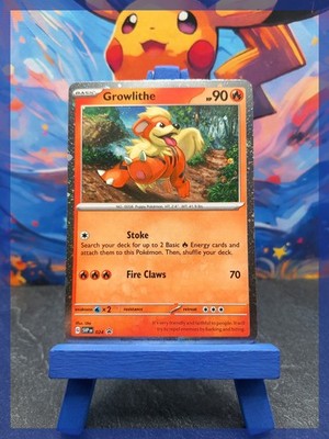 Pokémon Karte I Growlithe SVP 024 I SV Black Star Promos I Englisch I NM-EXC
