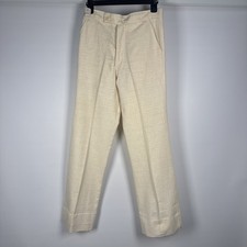 1960s NOS Men  s Linen Look Pants 30x30 Vtg NWT