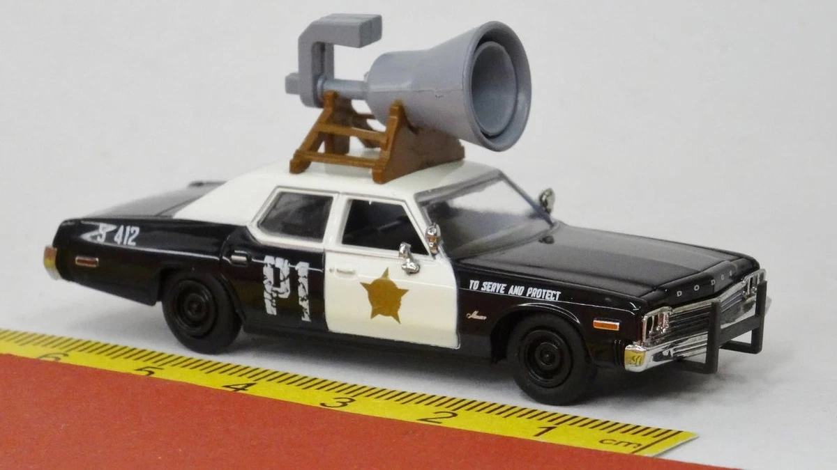 Dodge Monaco Police Nevada 1974 - Miniature 1/18 Par KK-Scale - Bleu - Métal