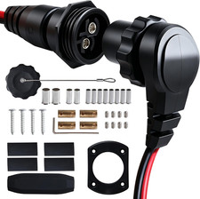 1865120 MKR-28 Trolling Motor Plug and Receptacle for Minn Kota Marine Battery A