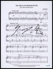 Joe Hisaishi "The Merry-Go-Round of Life" AUTOGRAPH Signed Sheet Music ACOA