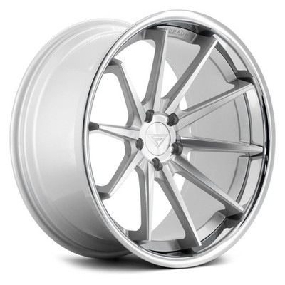 Ferrada FR4 Wheel 19x10.5 (25, 5x112, 66.56) Silver Single Rim