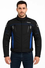 Motorradjacke Herren Textil CE-Protektoren Bikerjacke Roller Quad Schutzjacke