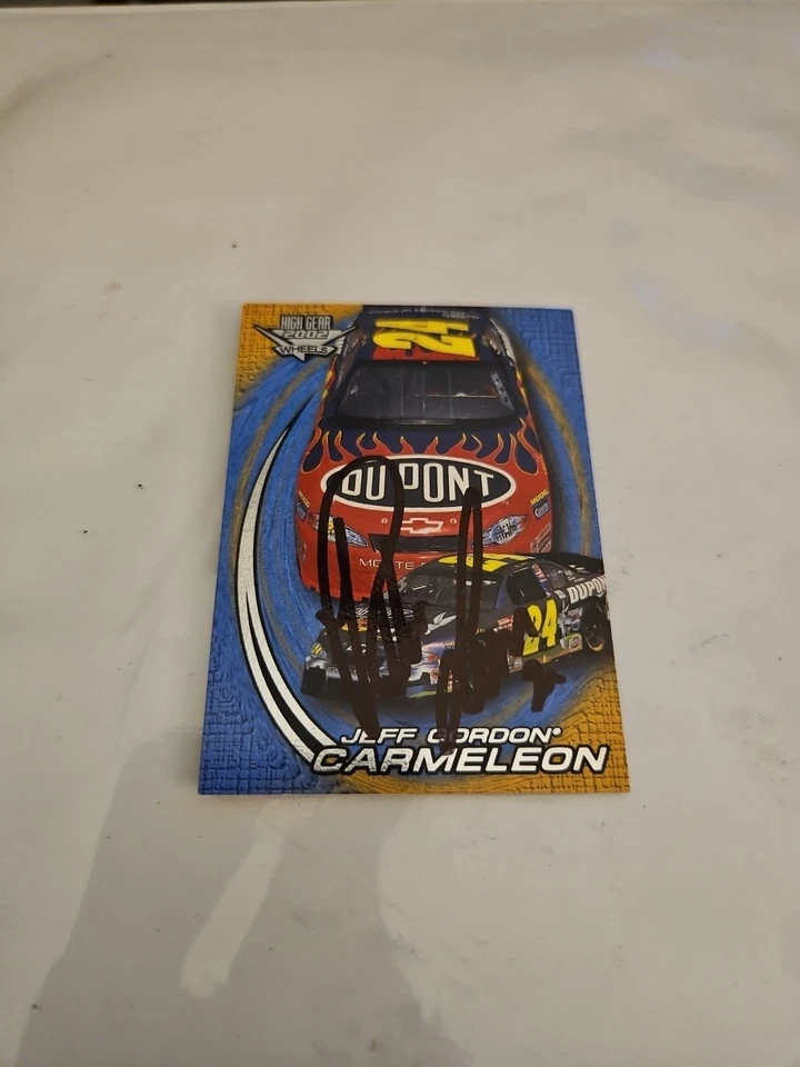 Hogh Gear Wheels 2002 autografiado Jeff Gordon Carmeleon #47 Foto 2 de 4
