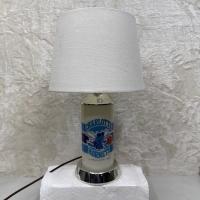 NBA Charlotte Hornets Table Desk Lamp Night Light RARE P&K Products Company 1989
