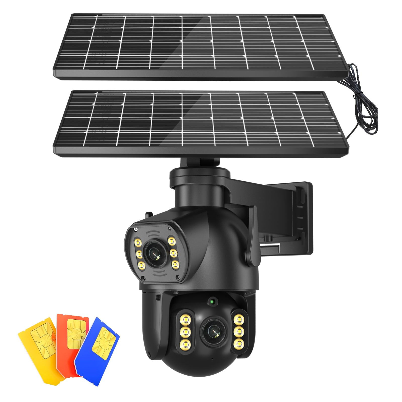 4G LTE Solar Security Camera No WiFi Wireless Outdoor Cellular Surveillance