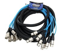 Elite Core PEX830  8 Channel Fan To Fan XLR Extension Snake  30' ft