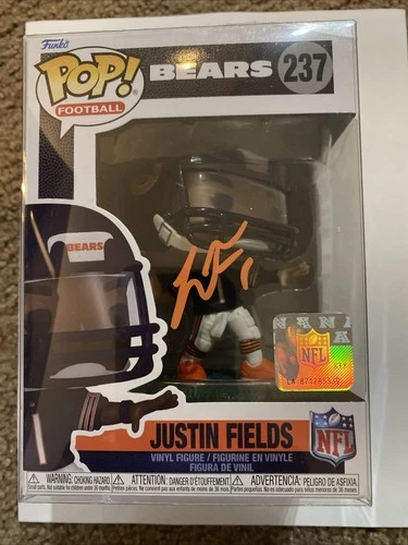Funko Pop Justin Fields #237 Chicago Bears NFL Football Vinyl Figure