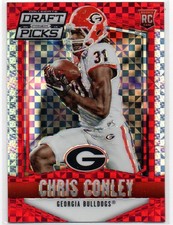 2015 Prizm Draft Picks 184 Chris Conley Georgia  Rookie RC Power Red Prizm