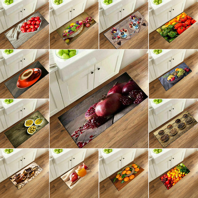 3D Druck Rutschfest Obst Küche Flur Läufer Teppiche Waschbar Matte Boden Türmatten