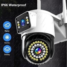 4K 8MP Dual Lens Dual Screens Night Vision Motion Detection Wifi Security Camera