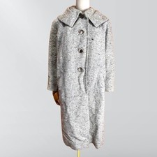 1960s A Argyle Exclusive Vintage Wool Blend Tweed Swing Coat
