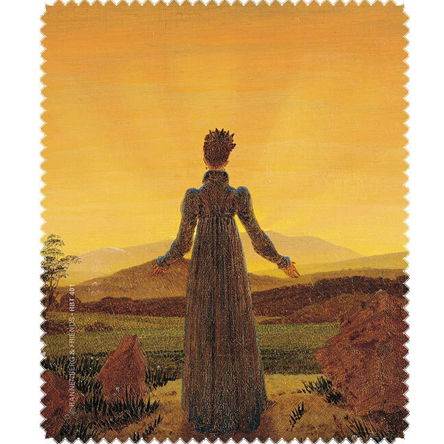 Rannenberg & Friends Brillenputztuch Frau vor der Sonne Caspar David Friedrich
