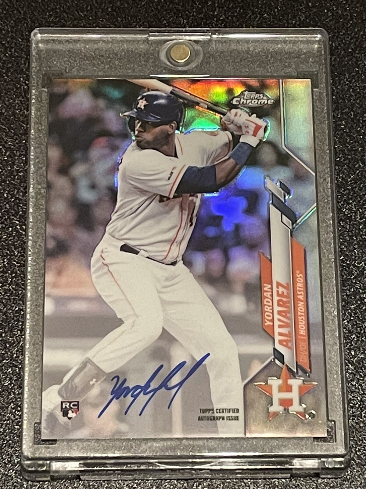 2020 Topps Chrome YORDAN ALVAREZ AUTO #391 /499 Refractor ROOKIE  RC Astros 🔥😲