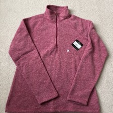 Eddie Bauer Women's Quest Fleece 1/4-Zip - Solid Dark Pink,Small