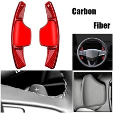 Red Carbon Fiber Steering Wheel Paddle Shifter For Cadillac XT6 CT4 XT4 CT5 