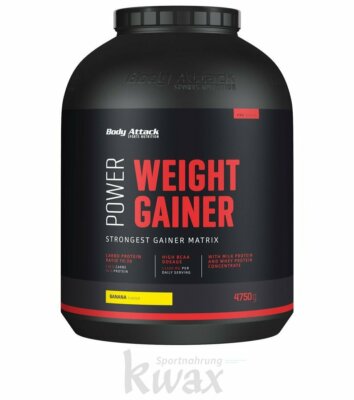 (EUR 14,31/kg) Power Weight Gainer Body Attack 4750g 4,75 Kg
