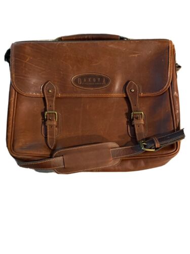 Brown Leather Briefcase Dakota by FRANKLIN QUEST … - image 1