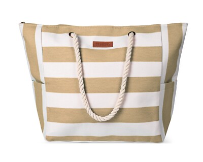 Strandtasche XXL Große Schultertasche Reißverschluss Damen Tasche Shopper Bag