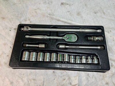 Snap On Tools 3/8'' Schraubenschlüssel flach metrisch General Service Steckschlüssel Starterset