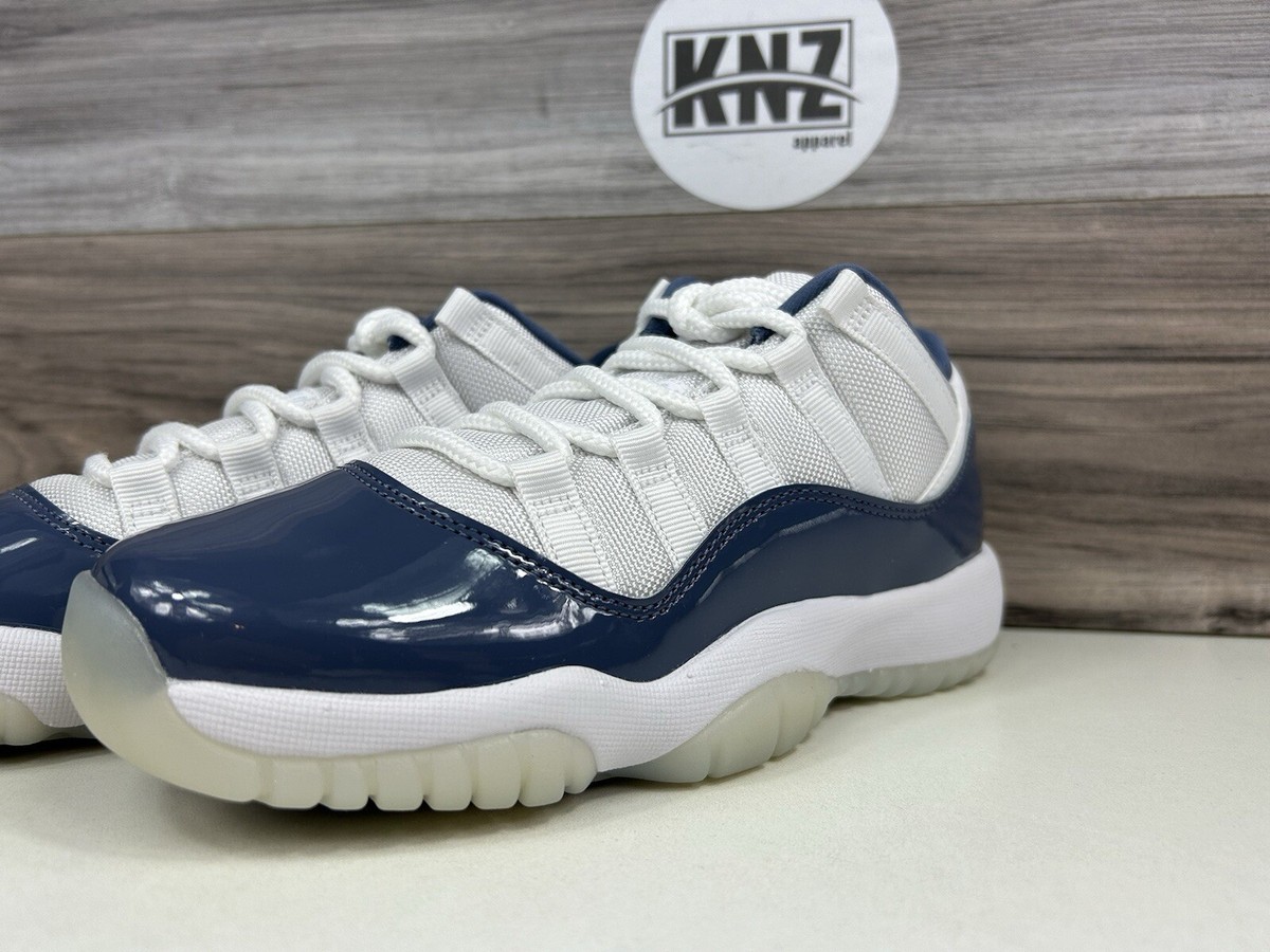 Nike Air Jordan 11 Retro Low White Diffused Navy Blue GS FV5121