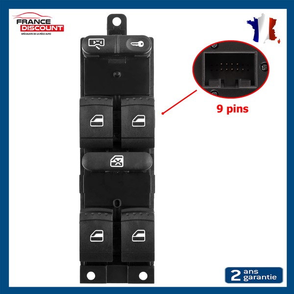 Knopf Steuerung Elektrischer Fensterheber FüR Bora Golf Iv 4 Passat B5 1J4959857-image